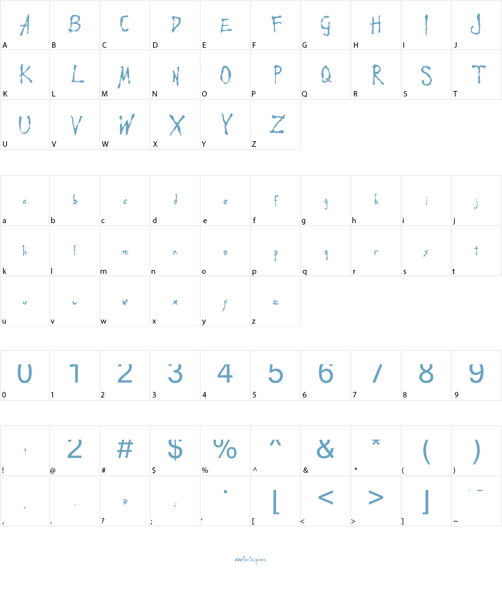 Apocalypse Now Font Character